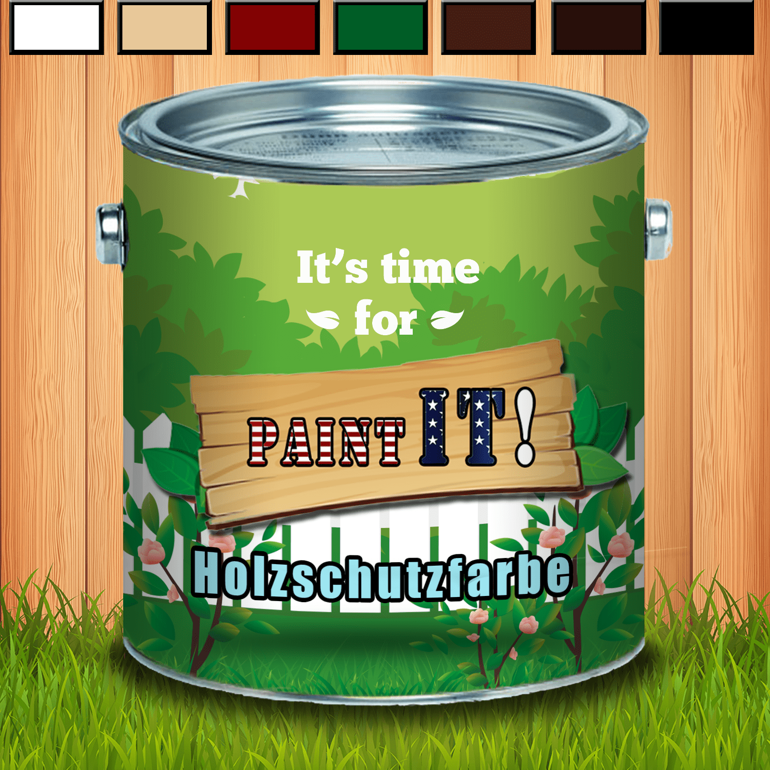 Paint IT! Holzschutzfarbe - perfekte Deckkraft - FARBENLÖWE